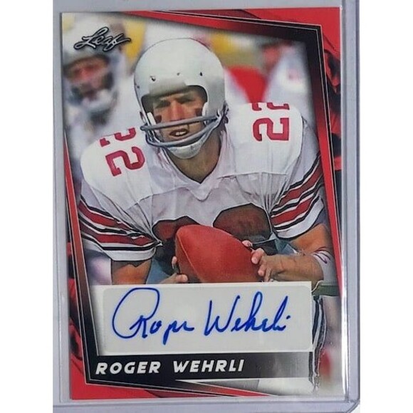 2024 Leaf Roger Wehrli Red Autograph card #BA-RW2 StL Cardibaka-Missouri - Picture 1 of 2
